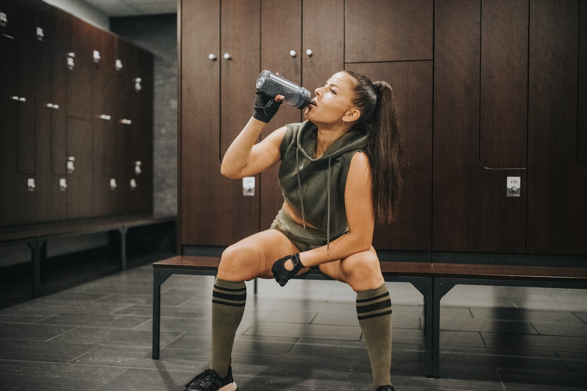 Active man training and staying fit